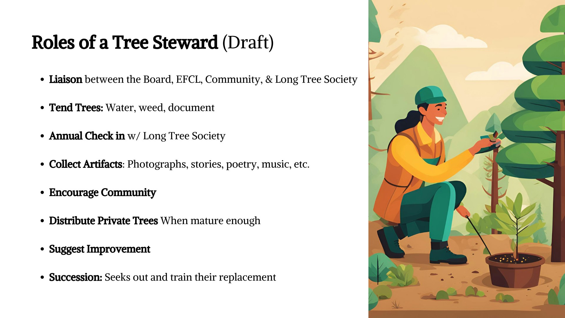 Tree Steward Role